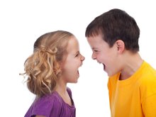 Siblings arguing