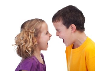 Siblings arguing